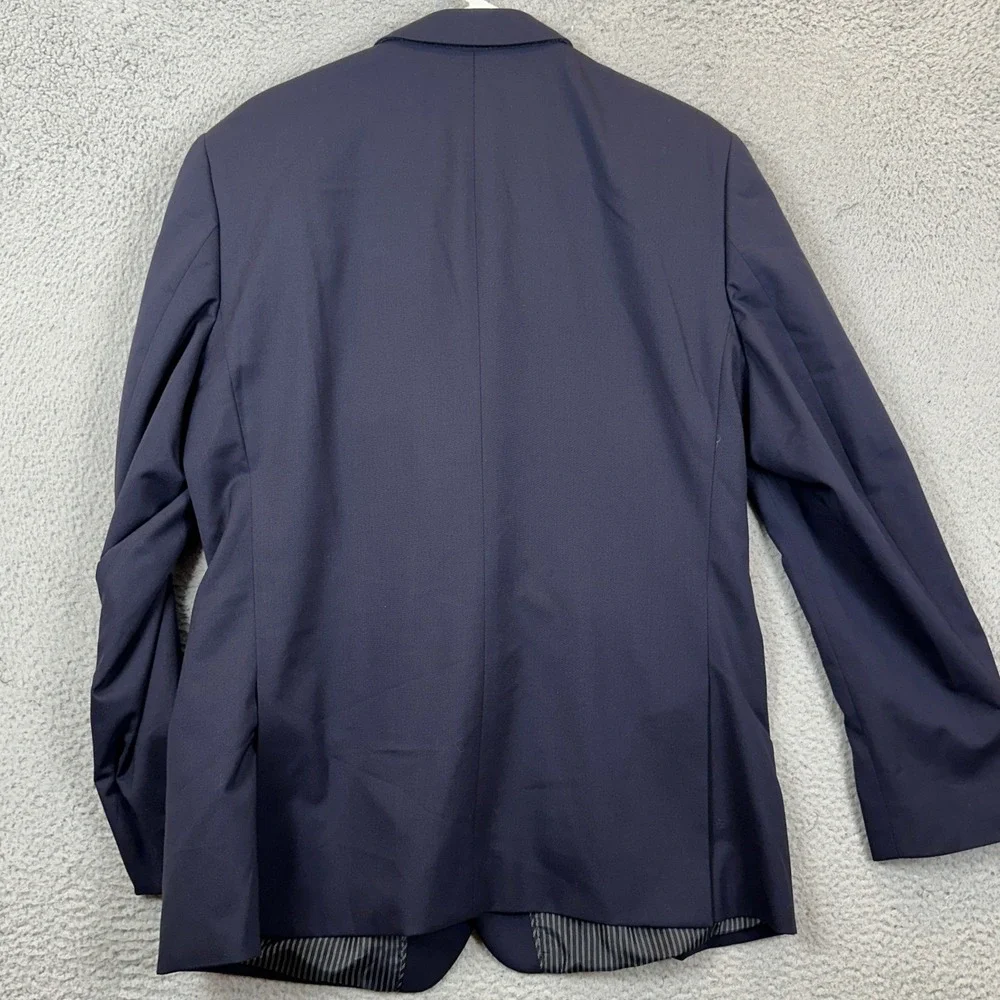 Banana Republic Blazer Mens 44R Blue  Slim Fit Marzotto Italian Super 120s Wool